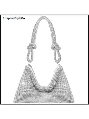 Rhinestone Clutch Evening Bag Sparkly Mini Purse Dressy Formal Handbag